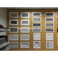 HVAC aluminum double deflection supply air grille